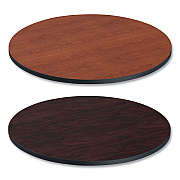 Alera Reversible Laminate Table Top, Round, 35.5" Diameter, Medium Cherry/Mahogany (ALETTRD36CM)