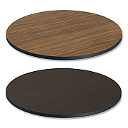 Alera Reversible Laminate Table Top, Round, 35.5" Diameter, Espresso/Walnut (ALETTRD36EW)