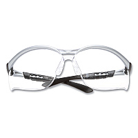 3M BX Molded-In Diopter Safety Glasses, 2.0+ Diopter Strength, Silver/Black Frame, Clear Lens (MMM1137500000)