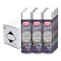 Claire Heavy Duty Foaming Oven Cleaner, 20 oz Aerosol Spray, 12/Carton (CGC824)