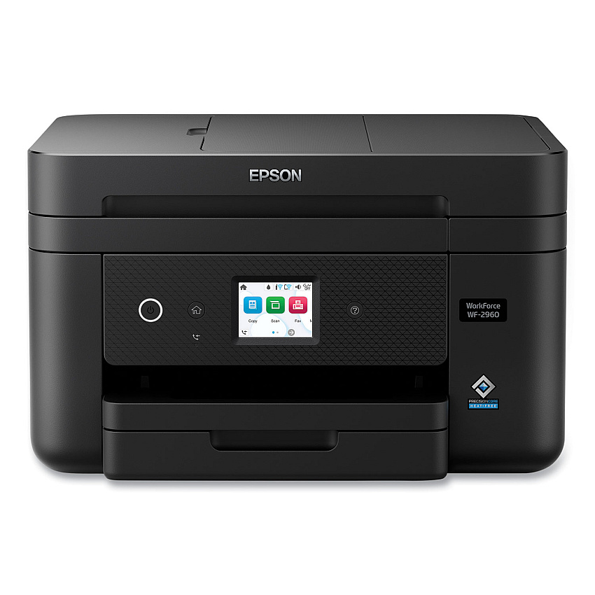 Epson WorkForce WF-2960 Wireless All-in-One Inkjet Printer, Copy/Fax/Print/Scan (C11CK60201)