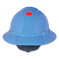 3M SecureFit H-Series Hard Hats, H-800 Hat with UV Indicator, 4-Point Pressure Diffusion Ratchet Suspension, Blue (MMMH803SFRUV)