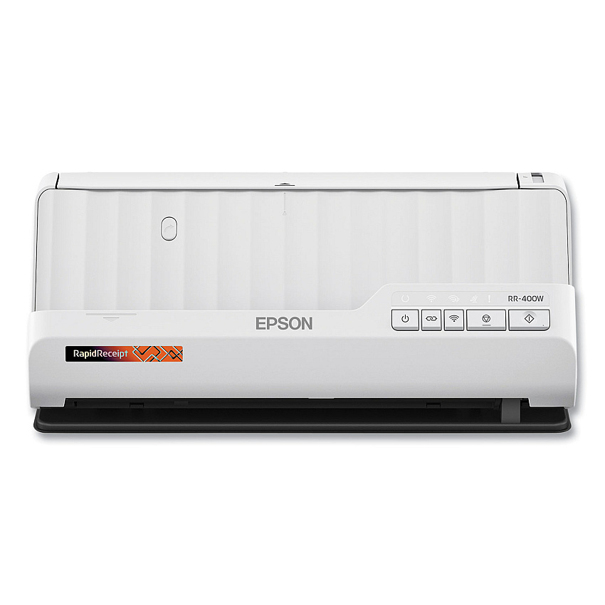 Epson RapidReceipt RR-400W Wireless Compact Desktop Scanner, 600 dpi Optical Resolution, 20-Sheet Duplex Auto Document Feeder (B11B270202)