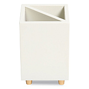 U Brands Juliet Pencil Cup, 3"w x 3"d x 4"h, White (UBR3466U0312)
