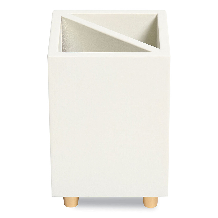 U Brands Juliet Pencil Cup, 3"w x 3"d x 4"h, White (UBR3466U0312)