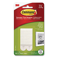 Command Damage-Free Hanging Picture Hanging Strip Pairs, Holds Up to 2.5 lb, Medium: 0.75" x 2.75", 4/Pack (70006903648)