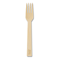 World Centric Bamboo Cutlery, Fork, 6.7", Natural, 2,000/Carton (WORFOBB67)