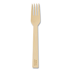 World Centric Bamboo Cutlery, Fork, 6.7", Natural, 2,000/Carton (WORFOBB67)