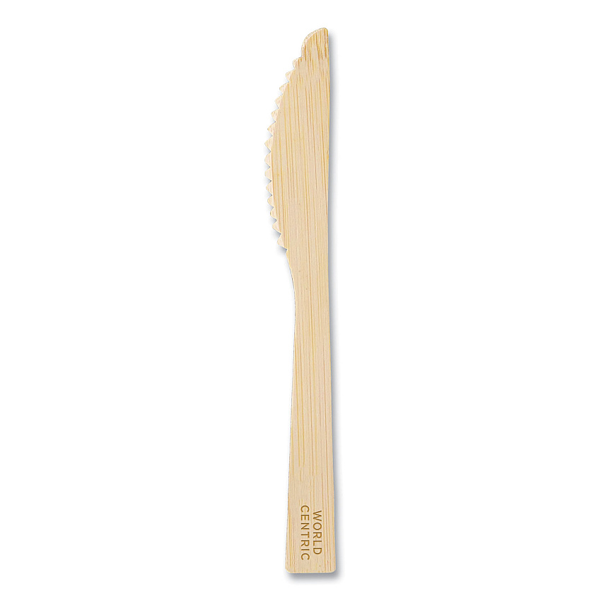 World Centric Bamboo Cutlery, Knife, 6.7", Natural, 2,000/Carton (WORKNBB67)