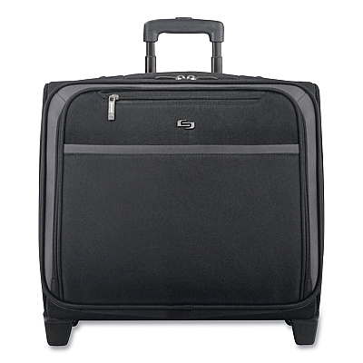 Solo Dakota Rolling Overnighter Case, 16", 8 x 16 x 14.2, Black (USLCLA9014U2)