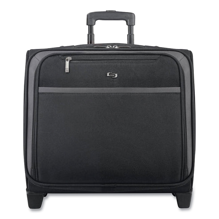 Solo Dakota Rolling Overnighter Case, 16", 8 x 16 x 14.2, Black (USLCLA9014U2)