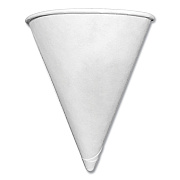 Coffee Pro Paper Cone Cups, 3.2 oz, White, 200/Pack (CFRCPSLCONESTD)