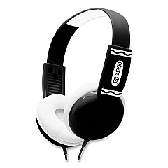 Crayola Cheer Wired Headphones, Black/White (MIGCHPM510K)