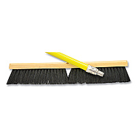 Boardwalk Tampico Push Broom Kit, 18 x 64, Metal Handle, Yellow/Black (BWK20218KIT)