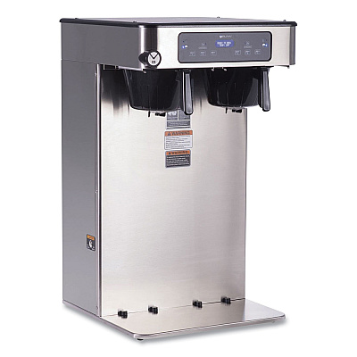 BUNN ICB Infusion Series Twin Tall Coffee Brewer, 51 Cups, Silver/Black (BUN532000101)
