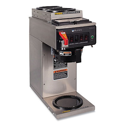 BUNN CWTF15-3 12 Cup Automatic Coffee Brewer, Gray/Stainless Steel (BUN129500213)