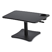Victor High Rise Height Adjustable Laptop Stand with Storage Cup, 23.75 x 15.25 x 12 to 15.75, Black, 20 lb Weight Capacity (VCTDC240B)