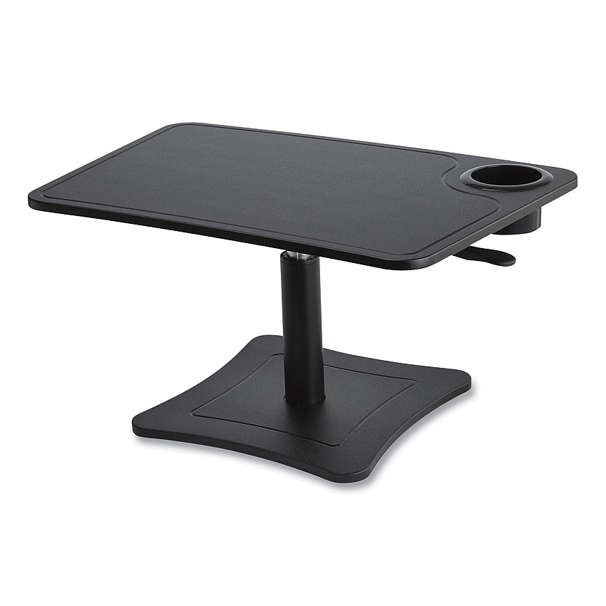 Victor High Rise Height Adjustable Laptop Stand with Storage Cup, 23.75 x 15.25 x 12 to 15.75, Black, 20 lb Weight Capacity (VCTDC240B)