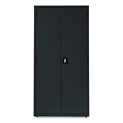Alera Economy Assembled Storage Cabinets, 5 Shelves, 36" x 18" x 72", Black (ALEHCM7218BK)