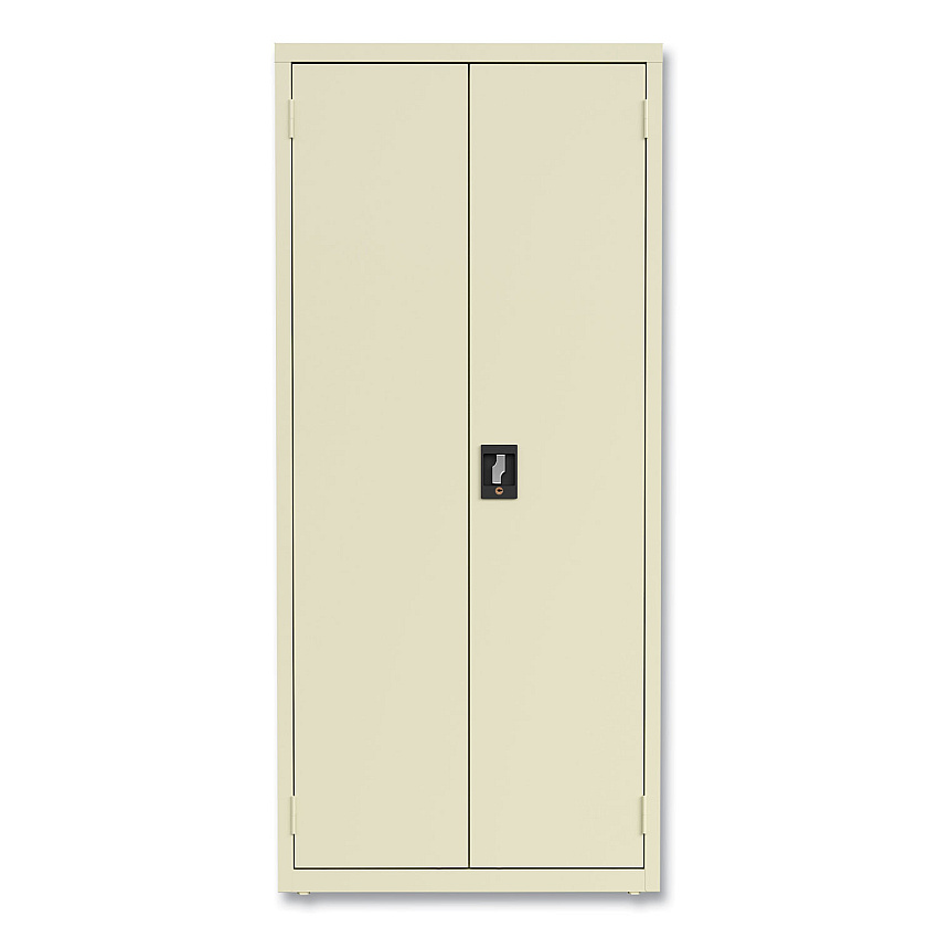 Alera Economy Assembled Storage Cabinets, 3 Shelves, 30" x 15" x 66", Putty (ALEHCM6615PY)