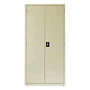 Alera Economy Assembled Storage Cabinets, 5 Shelves, 36" x 18" x 72", Putty (ALEHCM7218PY)