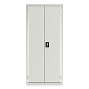 Alera Economy Assembled Storage Cabinets, 3 Shelves, 30" x 15" x 66", Light Gray (ALEHCM6615LG)