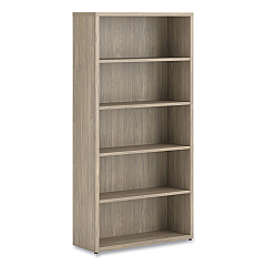 HON 10500 Series Laminate Bookcase, Five Shelves, 36" x 13" x 71", Kingswood Walnut (HON105535LKI1)