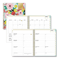 Blue Sky Day Designer Secret Garden Mint Frosted Weekly/Monthly Planner, Floral Artwork, 11 x 8.5, 12-Month (Jan to Dec): 2026 (140101)