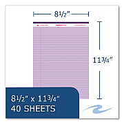 Roaring Spring Enviroshades Legal Notepads, 40 Assorted 8.5 x 11.75 Sheets, 54 Notepads/Carton (ROA74101CS)