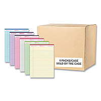 Roaring Spring Enviroshades Legal Notepads, 50 Assorted 8.5 x 11.75 Sheets, 36 Notepads/Carton (ROA74221CS)