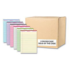 Roaring Spring Enviroshades Legal Notepads, 50 Assorted 8.5 x 11.75 Sheets, 36 Notepads/Carton (ROA74221CS)