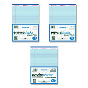 Roaring Spring Enviroshades Legal Notepads, 50 Blue 8.5 x 11.75 Sheets, 72 Notepads/Carton (ROA74120CS)