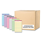 Roaring Spring Enviroshades Legal Notepads, 50 Assorted 5 x 8 Sheets, 72 Notepads/Carton (ROA74220CS)