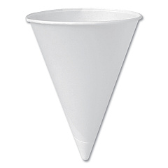 Solo Bare Eco-Forward Treated Paper Cone Cups, ProPlanet Seal, 6 oz, White, 200/Sleeve, 25 Sleeves/Carton (SCC6RBU)