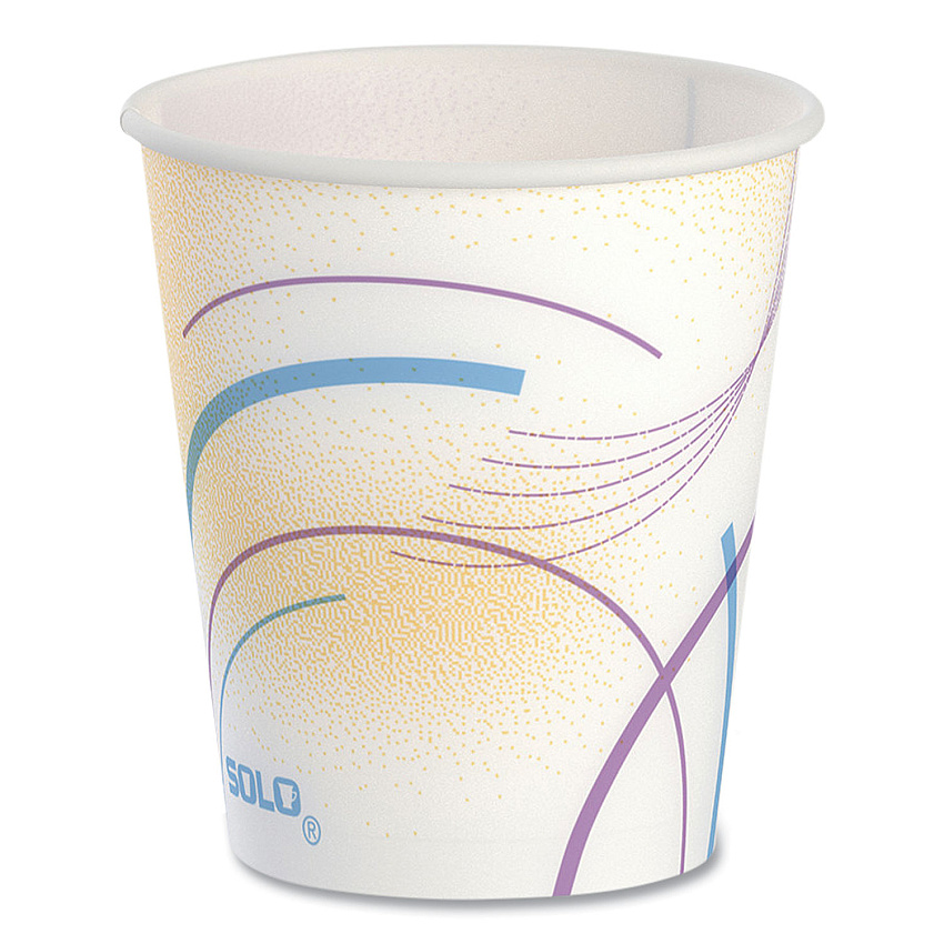 Solo Paper Water Cups, ProPlanet Seal, Cold, 5 oz, Meridian Design, Multicolored, 100/Sleeve, 25 Sleeves/Carton (SCC52MD)