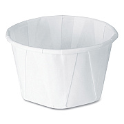 Solo Paper Portion Cups, ProPlanet Seal, 3.25 oz, White, 250/Bag, 20 Bags/Carton (SCC325)