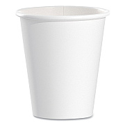 Solo Single-Sided Poly Paper Hot Cups, 6 oz, White, 50/Pack, 20 Packs/Carton (SCC376W)
