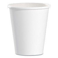 Solo Single-Sided Poly Paper Hot Cups, 6 oz, White, 50/Pack, 20 Packs/Carton (SCC376W)