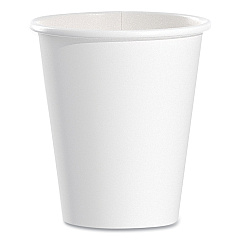 Solo Single-Sided Poly Paper Hot Cups, 6 oz, White, 50/Pack, 20 Packs/Carton (SCC376W)
