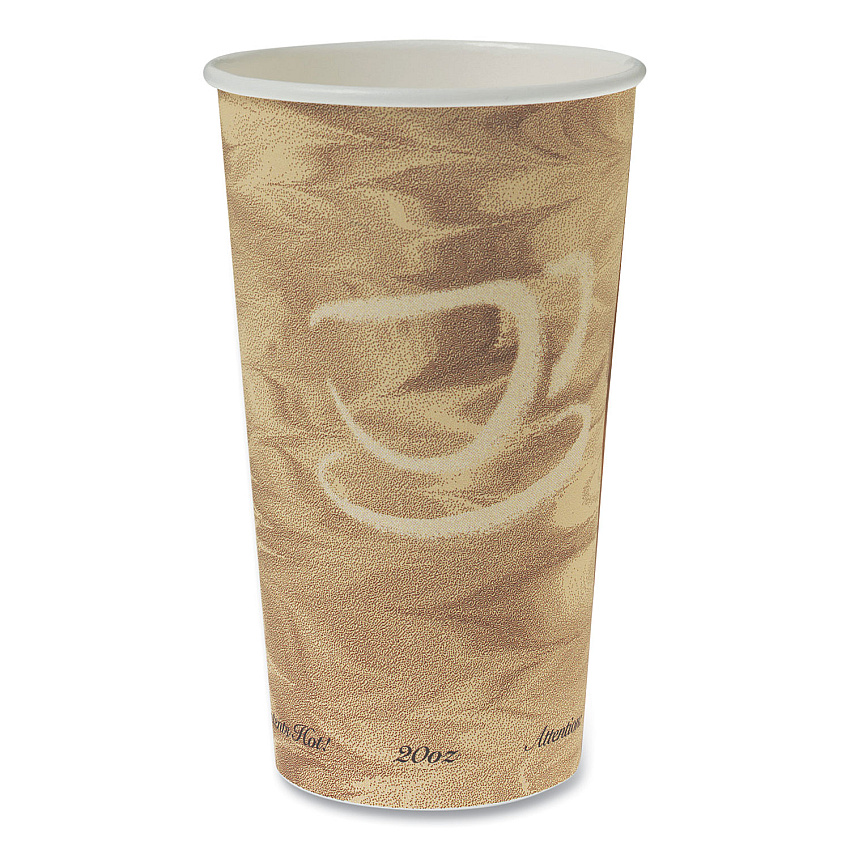 Solo Single Sided Poly Paper Hot Cups, 20 oz, Mistique Design, 40/Bag, 15 Bags/Carton (SCC420MS)