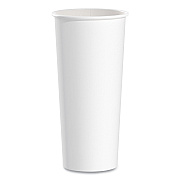 Solo Single-Sided Poly Paper Hot Cups, 24 Oz, White, 25/bag, 20 Bags/carton (424WN)