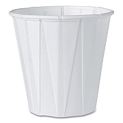 Solo Paper Portion Cups, ProPlanet Seal, 3.5 oz, White, 100/Bag, 50 Bags/Carton (SCC450)