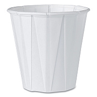 Solo Paper Portion Cups, ProPlanet Seal, 3.5 oz, White, 100/Bag, 50 Bags/Carton (SCC450)