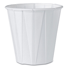 Solo Paper Portion Cups, ProPlanet Seal, 3.5 oz, White, 100/Bag, 50 Bags/Carton (SCC450)