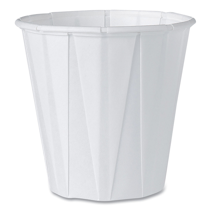Solo Paper Portion Cups, ProPlanet Seal, 3.5 oz, White, 100/Bag, 50 Bags/Carton (SCC450)