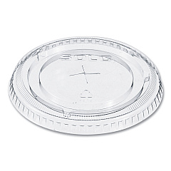 Solo Straw-Slot Cold Cup Lids, Fits 9 oz to 20 oz Cups, Clear, 100/Sleeve, 10 Sleeves/Carton (DCC662TSCT)