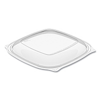 Dart PresentaBowls Pro Clear Square Lids for 24-32 oz Bowls, 8.5 x 8.5 x 0.5, Clear, Plastic, 63/Bag, 4 Bags/Carton (DCCC2464BDL)