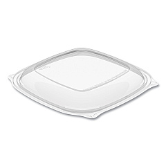 Dart PresentaBowls Pro Clear Square Lids for 24-32 oz Bowls, 8.5 x 8.5 x 0.5, Clear, Plastic, 63/Bag, 4 Bags/Carton (DCCC2464BDL)
