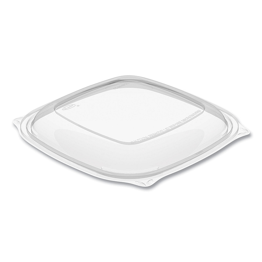 Dart PresentaBowls Pro Clear Square Lids for 24-32 oz Bowls, 8.5 x 8.5 x 0.5, Clear, Plastic, 63/Bag, 4 Bags/Carton (DCCC2464BDL)