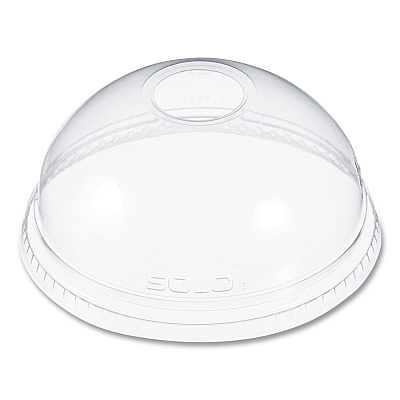 Dart Ultra Clear Dome Cold Cup Lids, Fits 16 oz to 24 oz Cups, PET, Clear, 100/Pack (DCCDLR626PK)